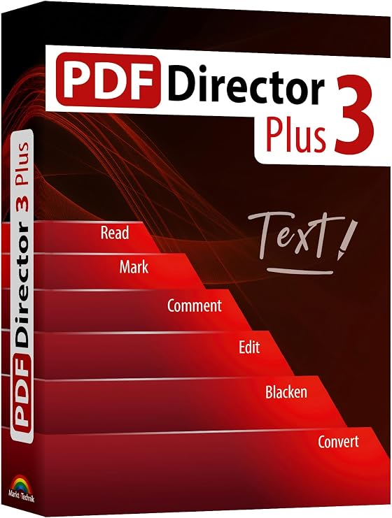 PDF Director 3 PLUS - Edit, Convert, Redact, Protect PDFs, Fill Forms for Win 11, 10, 8.1, 7