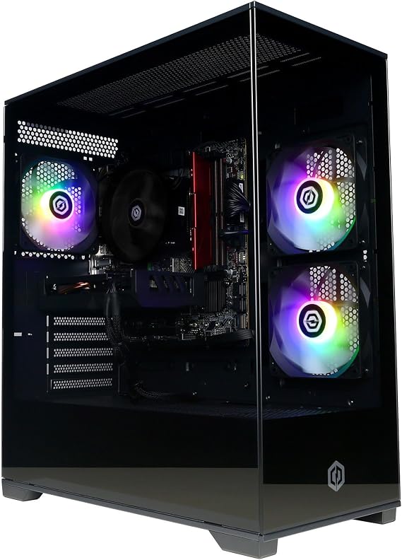 CyberPowerPC Wyvern Gaming PC - 650W PSU, Nvidia RTX 5050, 500GB NVMe SSD, Windows 11, AMD Ryzen 7 8700F