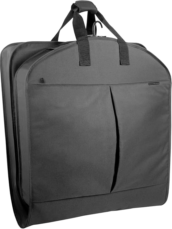 WallyBags 45 Deluxe Extra Capacity Travel Garment Bag with two accessory