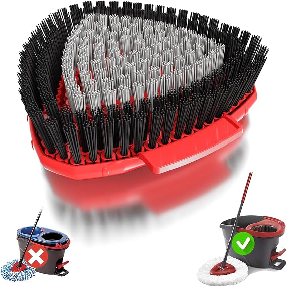 Spin Mop Replacement Scrub Brush Heads for O Cedar EasyWring 1-Tank