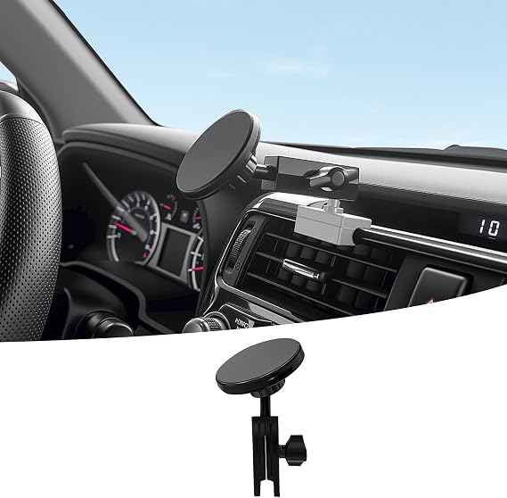Magnetic Car Mount Head 0.67" Ball Mount Single Socket Arm with 17mm Ball Adapter Extension Arm SUV Phone Holder Magnetic Head Accessories