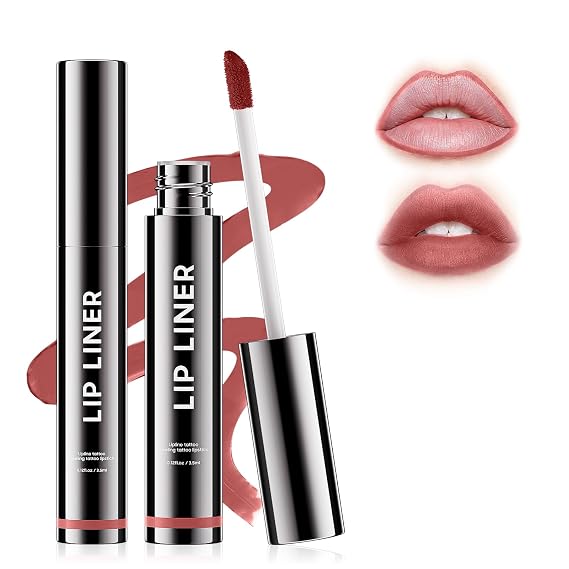 Lip Stain Peel Off Waterproof Tattoo Peel Off Lip Liner Stain(#04Rose Pink)