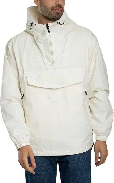 Napapijri Men's Rainforest Next Jacket, White Whisper
