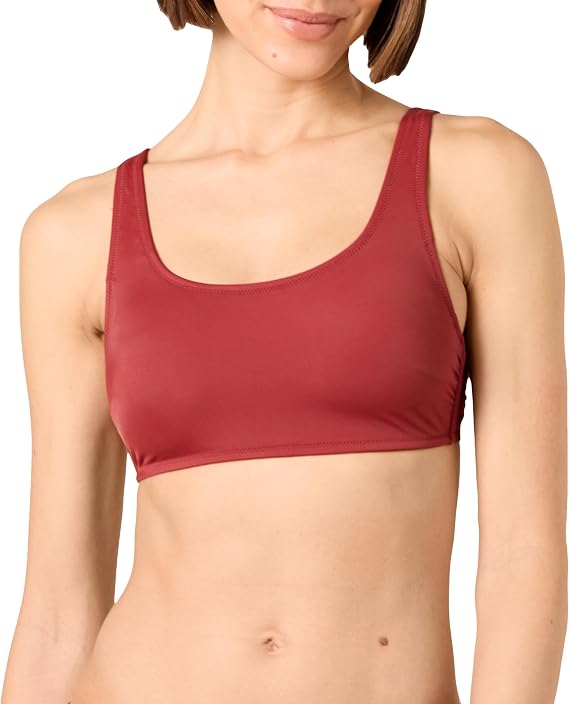 Amazon Essentials Women's Scoop Neck Swim Crop Top