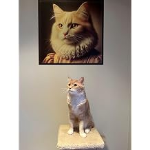 Pi Papers Lady Smoke Kedi Poster, Yüksek Çözünürlüklü Baskı Poster, Gri Kedi, Akıllı Kağıt, Yapay Zeka Tasarım