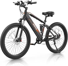 Scooway Electric Bike, 750W Electric Bike for Adults BAFANG Motor Electric Bicycle Ebike, 48V 15Ah Removable Battery, 27.5&amp;amp;amp;amp;amp;#34; Fat Tire E Bike, 28MPH Electric Mountain Bike Snow Beach City Road Shimano