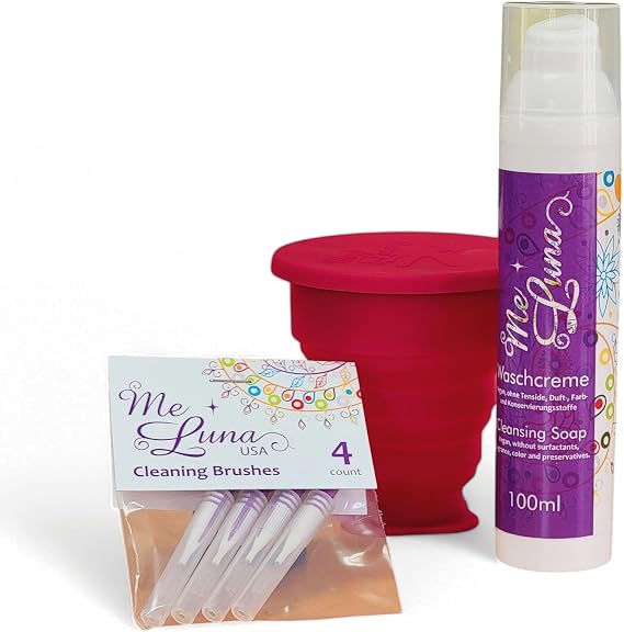 Menstrual Cup Cleaning Essentials -Sanitzer and Cleaning Brushes Included -Safe and Effective for All Period Cup Brands