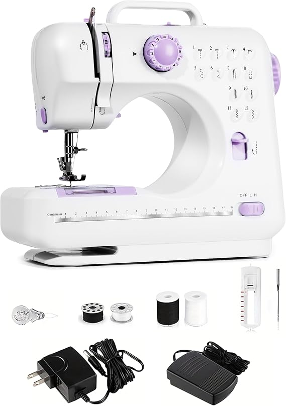 Portable Sewing Machine for Beginners,Maquina de Coser,Purple
