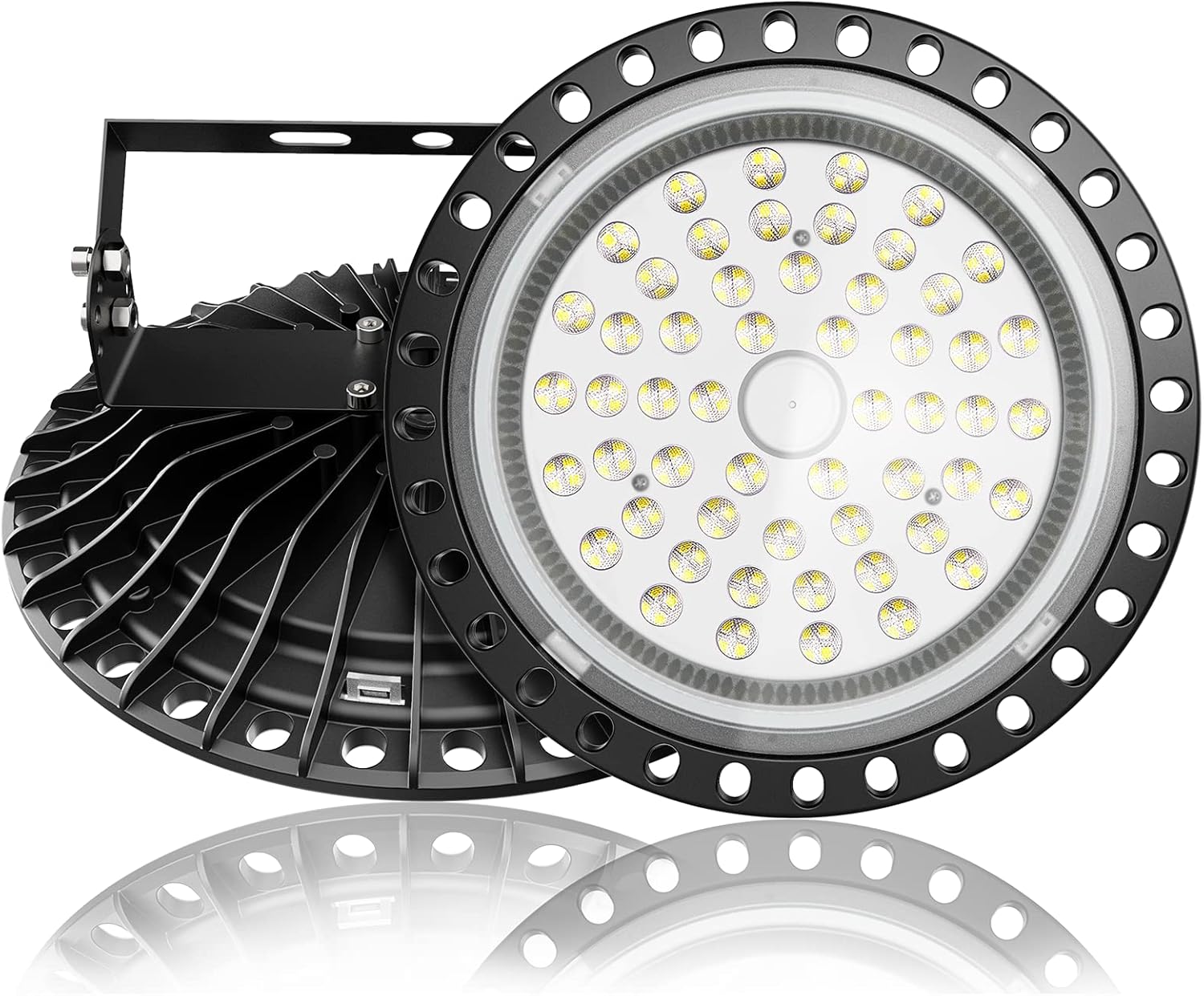 Viugreum 200W UFO LED High Bay Light, 20000LM 6500K Daylight White LED Shop Lights for Workshop, IP65 Waterproof Commercial Warehouse Garage Factory Barn Lighting Fixture, 800W HIDHPS Equivalent