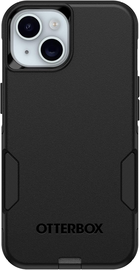 OtterBox iPhone 17e, 16e, 15, 14, 13 Commuter Series Case - Black, Slim & Tough, Pocket-Friendly, with Port Protection - Thin & Protective iPhone Case, Dual-Layer, Impact Absorbing iPhone Case