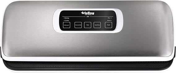 Frieling 5030 Automatic Sealing Sous Vide Ready Vacuum Machine with Dry & Moist Food Modes, 14" x 6" x 2", Silver