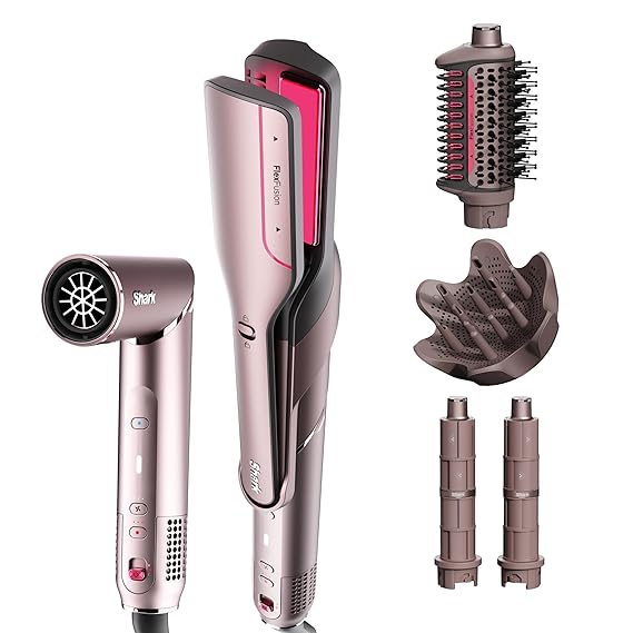Shark FlexFusion Ceramic Air Styler, Straightner+Diffuser, HD642S