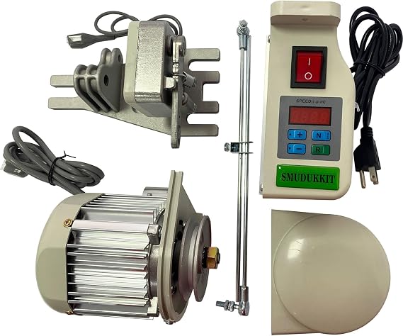 High-Power Industrial Sewing Machine Motor 550W Servo Motor, Energy-Saving, Low Noise, Adjustable Speed, Heavy-Duty Performance for Commercial Sewing Machines (550W)