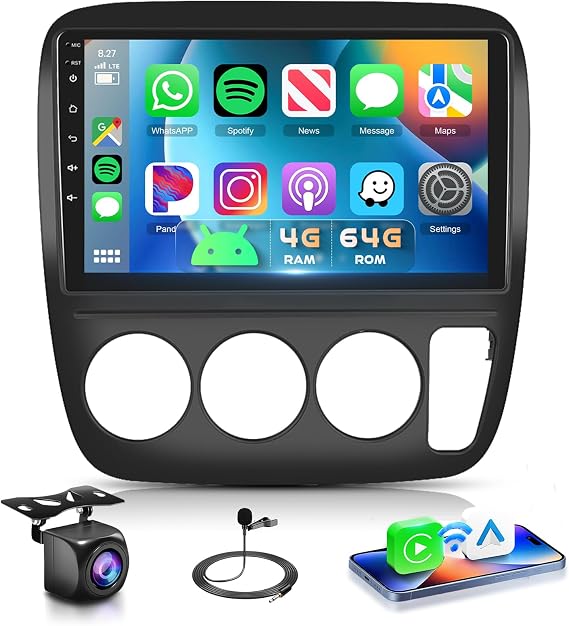 Android 15 Car Stereo for Honda CRV 1997-2001 with Backup Camera