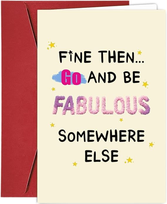 Funny Leaving Card for Coworkers, Humorous Farewell Cards for Coworkers Friend, Leaving Card for Colleagues, Retirement, New Job