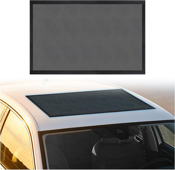4028" Magnetic Car Sunroof Cover Sun Shade,Breathable Auto Sunroof Shade for Blocking Sunlight & Heat,Sun Roof Cover with Storage Bag for Cars,SUVs for Parking,Camping