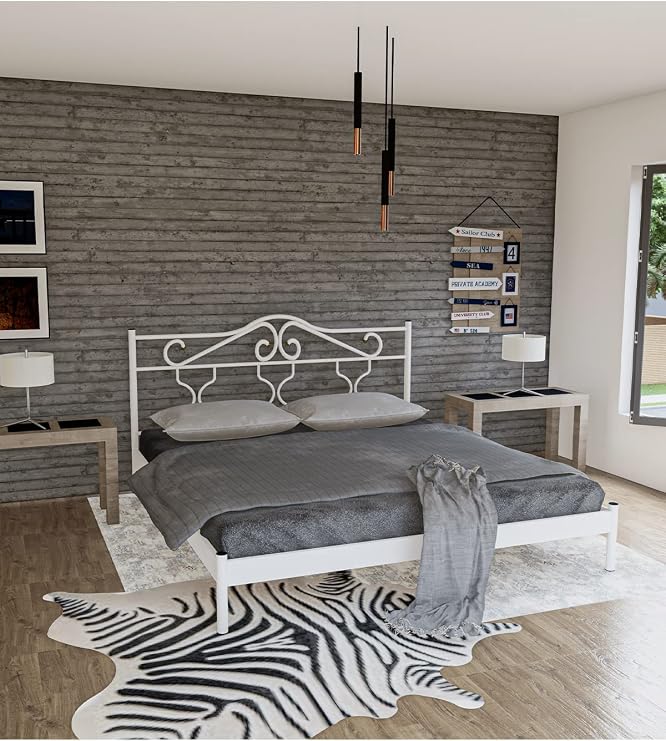 Gm 301 Gold Dublex Metal Karyola Beyaz 160x200