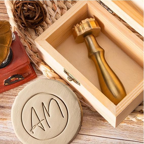 Custom Pottery Stamp for Clay - Personalized Pottery Stamp with Your Logo, Creative Imprint Caremics Stamps, Polymer Clay Tools,Gift for Potters