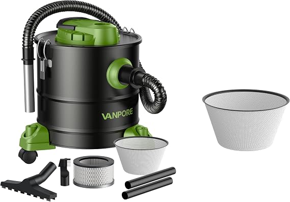 Ash Vacuum(Green) + One More Filter Bag