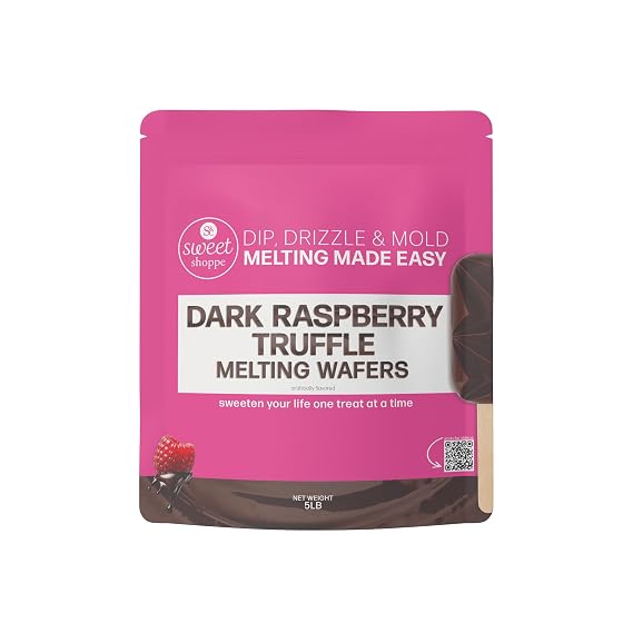 Sweet Shoppe Dark Raspberry Truffle Flavored Melting Wafers, 5 pounds