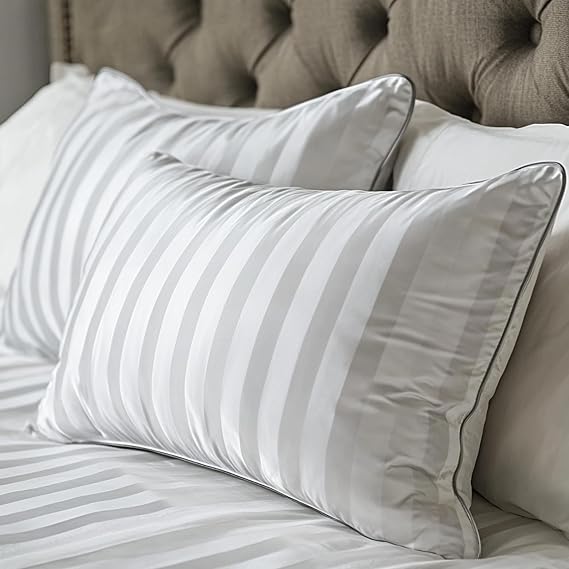 Hotel Grand Bed Pillows Standard Size Set of 2 for Side,Back Sleepers