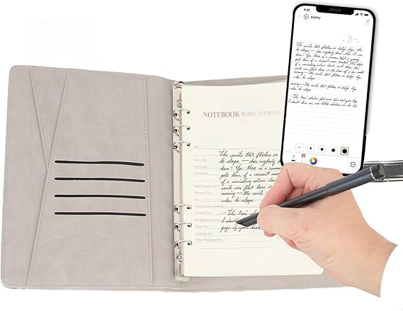Smart Pen & Notebook Set, Real Time Synchronization Digitization for Storing and Sharing Notes, Convert to Text, Digital Smart Notebook with Pen for Learning Office Note Drawing
