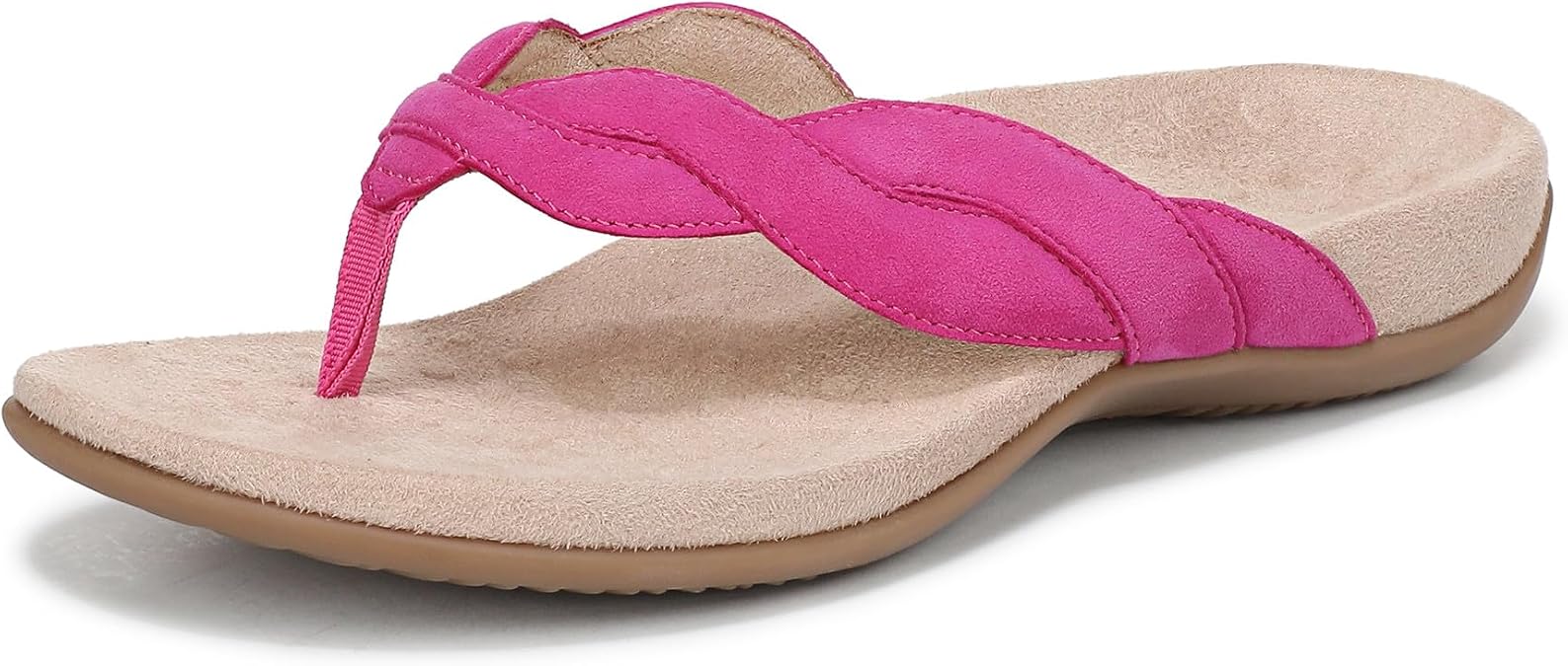 Vionic womens Bella Braid Thong Sandals