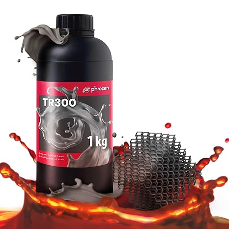 phrozen Ultra-High Temp 3D Printer Resin [TR300], Functional Resin HDT160 C 405nm DLP LCD UV-Curing Photopolymer Resin for Prototyping, Ducting, Molding, High Precision Printing (1KG)