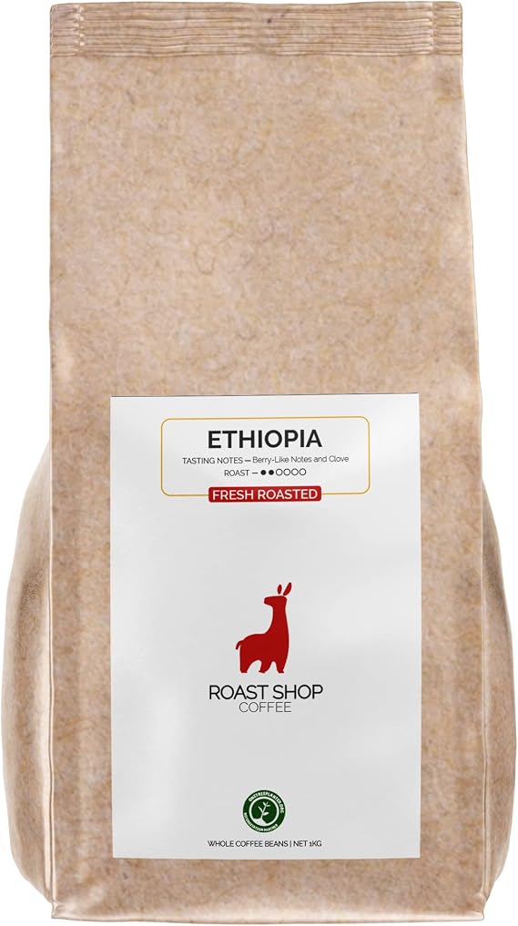 Small Batch Roasted Climate Positive Coffee Beans 1kg, ETHIOPIAN DJIMMAH, Seasonally Sourced, Roast Shop Coffee the Micro Roastery
