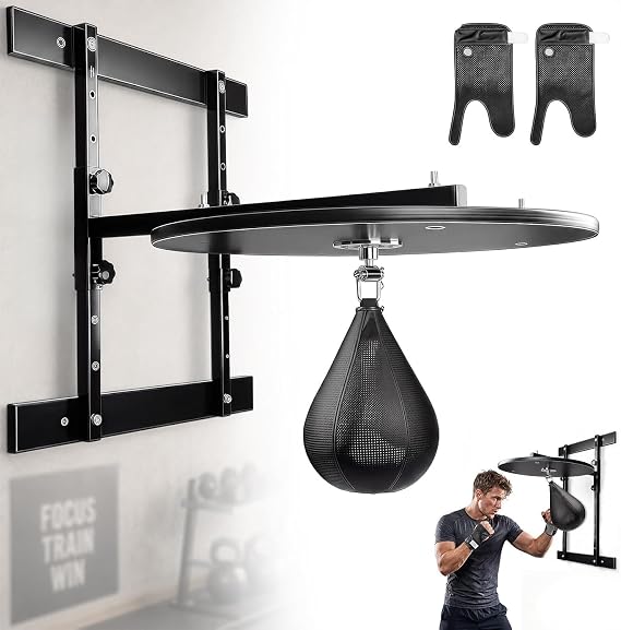 Speed Bag Platform Kit, Adjustable Wall Mount Boxing Stand