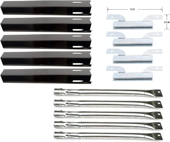 Parts Kit DG138 Replacement for Brinkmann Heavy-Duty 810-8501-S Gas Grill Burners,Crossover Tubes, Heat Plates