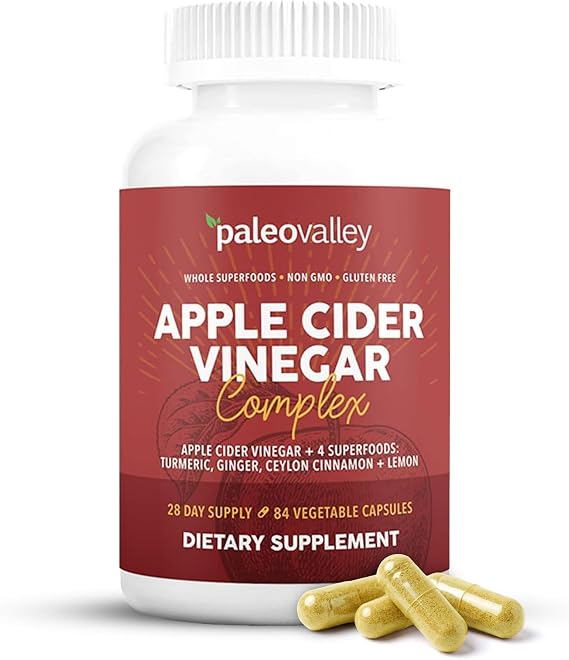 Paleovalley Apple Cider Vinegar Complex Capsules with Organic Superfoods