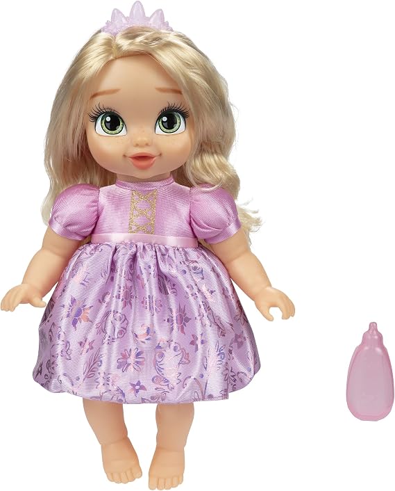 Disney Princess Rapunzel Baby Doll with Baby Bottle & Tiara