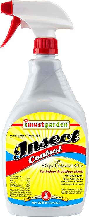 I Must Garden Insect Spray: Kills/Repels, Natural Plant Protection - 32oz