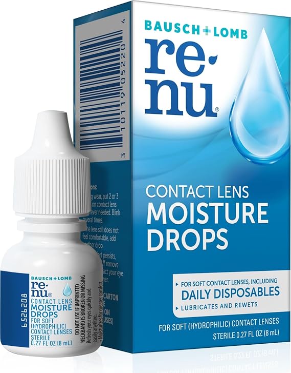 Renu Lubricant Rewetting Eye Drops for Contact Lenses, 0.27 Fl Oz