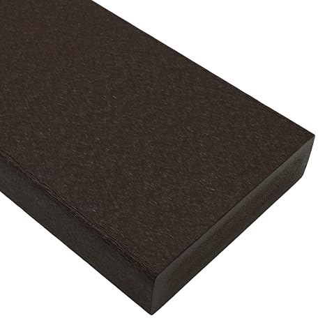 BuyPlastic Tangent Poly Lumber - Milwaukee Brown, 1x4 (0.75" x 3.5"), 36" Length - HDPE Plastic Board for Outdoor Furniture and More