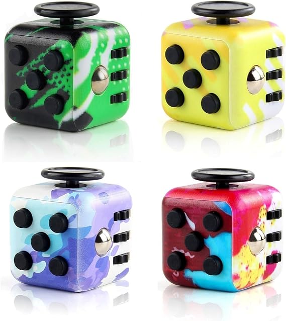 Cuackamily 4 Pcs Multi Functional Stress Relief Sensory Toy Set | Six Different Play Functions For Stress and Anxiety Relief, Suitable For Office Classroom Use By Adults and Children
