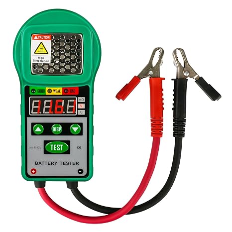Automotive Battery Tester 6V / 12V Digital Battery Analyzer Lead-acid Accumulators Automotive Battery Load Tester for UPS Battery, Solar Energy Storage Battery, Marine Battery(20A 5Ah ~ 80Ah)