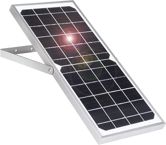 iTODOS Solar Panel Works for Arlo Pro 2 and Arlo Pro, 7.5W Excellent Charging Performance to Keep Your Camera Get Enough Power,Not for Arlo Ultra and Arlo Pro3(Silver)