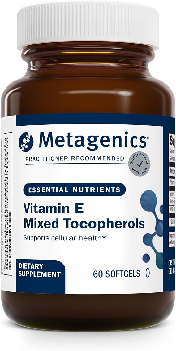 Metagenics Vitamin E Mixed Tocopherols, 60 Softgels