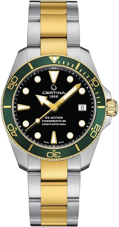 Certina, Unisex, DS ACTION Diver 38mm, Stainless Steel, Swiss Automatic, Diving Watch, C0328072205101