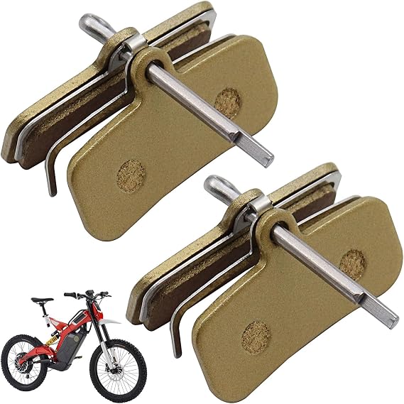 2 Set Brake Pads Suitable for Surron Light Bee X/S Segway X160/X260 Talaria Sting MX3/R/MX4,Metal Replacement Motorcycle Brake Pads,Front Rear Disc Brake Pads