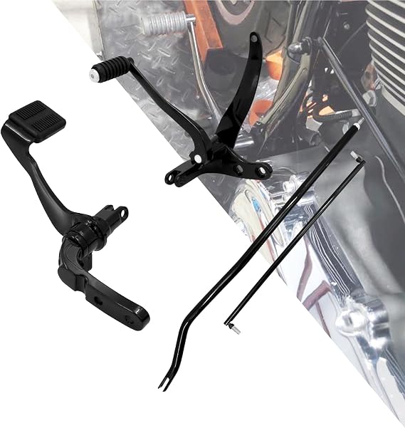 Motorcycle Forward Controls Pegs Levers Linkages Kit Set Fit for Harley Dyna Low Rider Fat Bob Street Bob Wide Glide FXDF 2006-2017