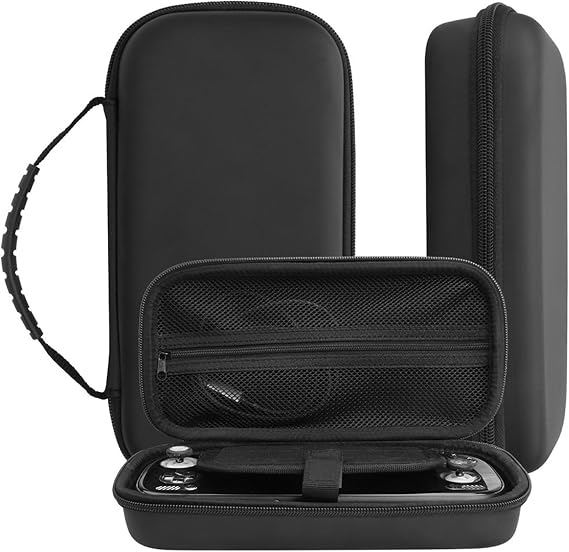 JYGamhanbil Travel Carrying Case Bag for Ayn Odin 3 6 inch Portable Gaming Handheld Console,EVA Hard Shell Cover with Card Slot & Mesh Pocket for Ayn Odin 3 Cable,Accessories,Black