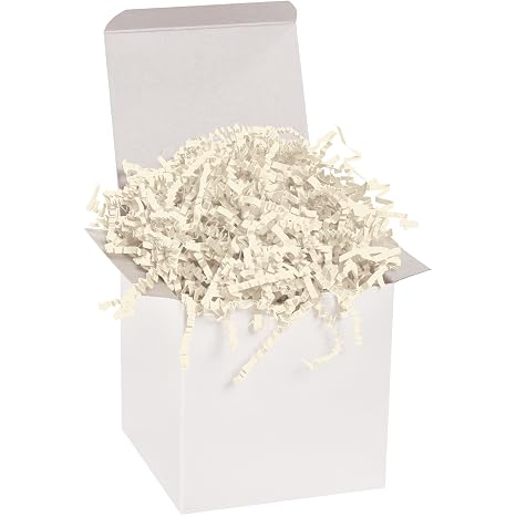 Top Pack Supply Top Pack 10 lb. Ivory Crinkle Paper Packing, Shipping, and Moving Box Filler Shredded Paper for Box Package, Basket Stuffing, Bag, Gift Wrapping, Holidays, Crafts, and Decoration