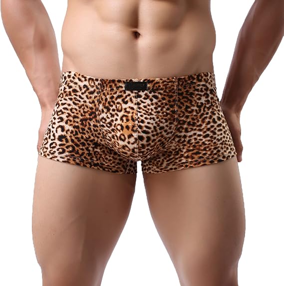 Mens Sexy Boxer Briefs Underwear Low Rise Breathable Men Trunks Shorts Underpants (as1, alpha, m, regular, regular, 1pc/Yellow)