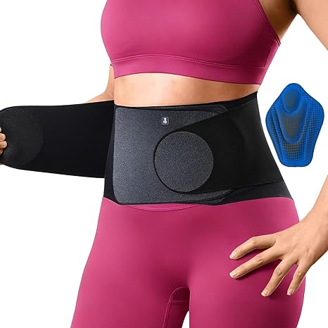 Fitomo Ultra Thin Back Support Belt for All Day Comfort, Wear under Clothes