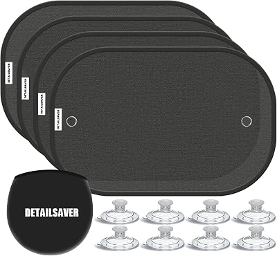 [2025 Upgraded] Car Shades for Side Windows 19x124 Pack,Sun Shade for Window with 8 Suction Cups,Car Window Shades Can Blocks 99.98% UVR,Window Shade for Baby
