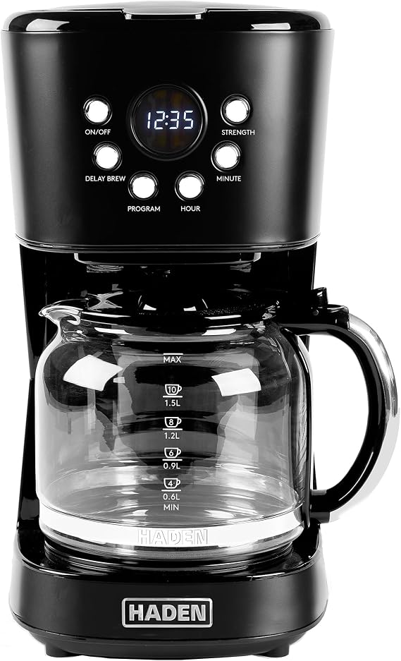 HADEN Coffee Machine, 12 Cup Programmable Drip Coffee Maker