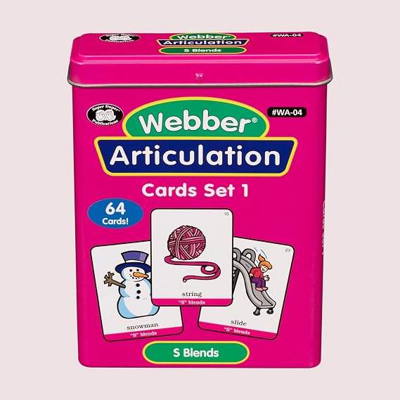 Super Duper Publications | Webber Articulation Cards - S Blends | Speech Therapy - Articulation Flashcards | Educational Learning Resource for Children